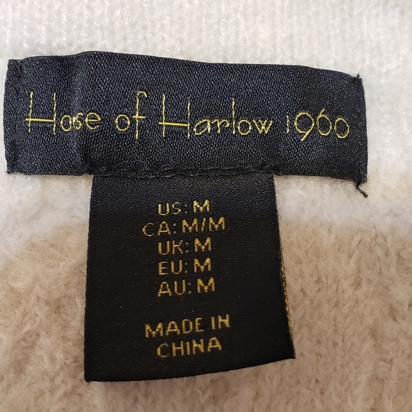 House Of Harlow 1960 Size Medium Elegant Cream Knit Skirt - Picture 5 of 8